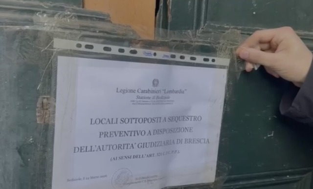 Sgombero di un immobile occupato abusivamente a Bedizzole
